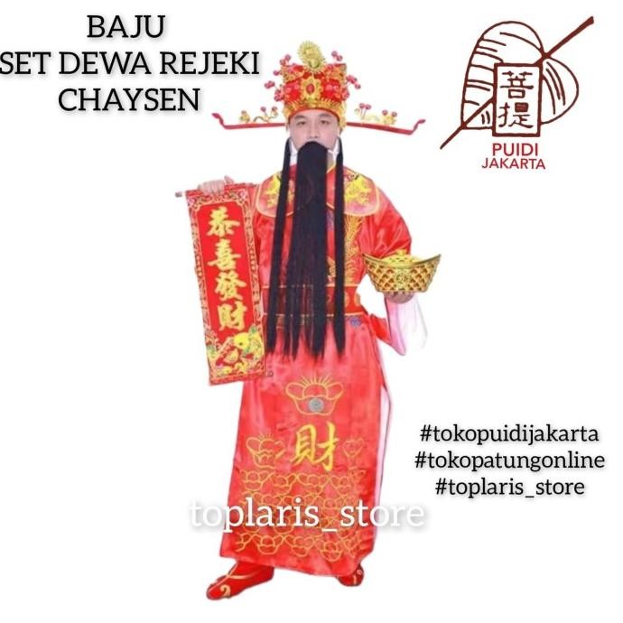 

Ready Baju Otto Cosplay Dewa Rejeki Set Imlek