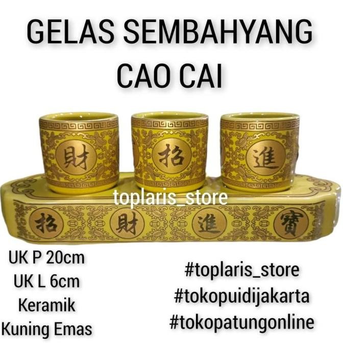 

Ready Gelas Sembahyang Set 3 Cau Cai 003