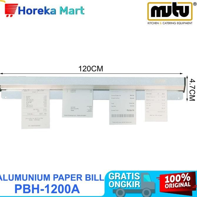 

TERLARIS - Paper Bill / Bill Holder Alumunium Panjang 120CM PBH-1200A Mutu