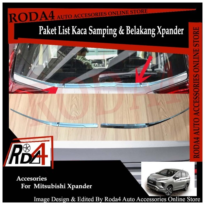 List Kaca Belakang Xpander Chrome