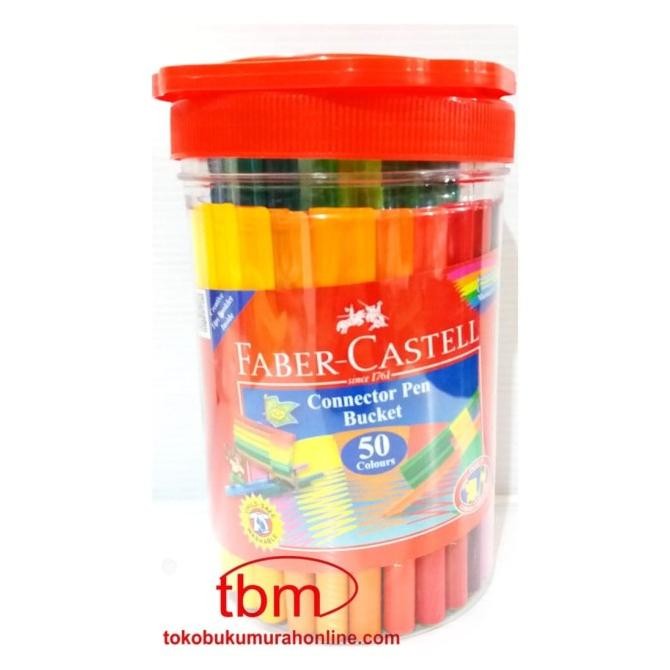 

Sale Faber Castell 50 Connector Pen Bucket / Spidol Faber Castell 50 Warna