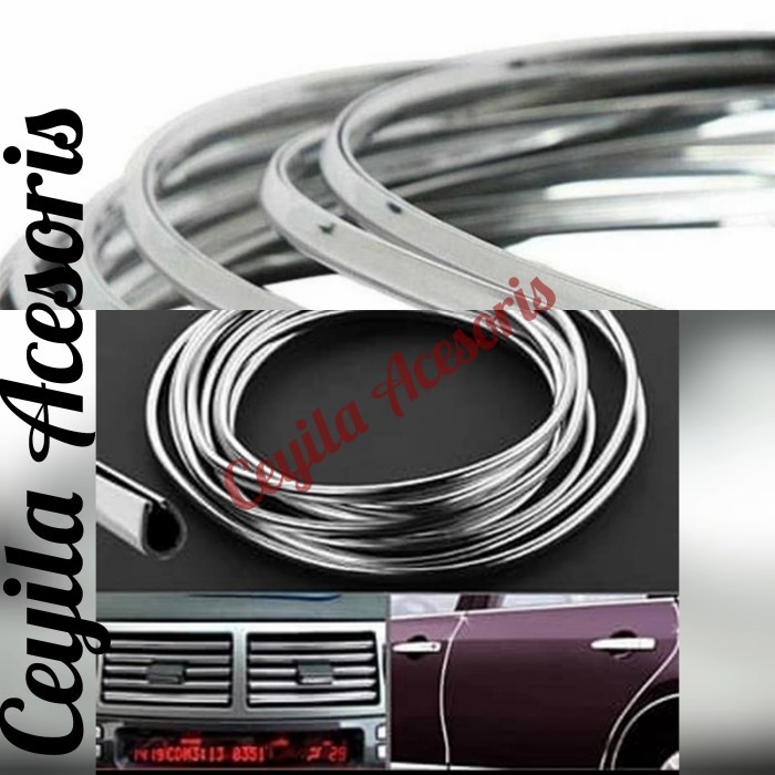 List Pintu Dekorasi Chrome (4 Mtr) Mobil Agya/ Ayla 2020 Ke Bawah