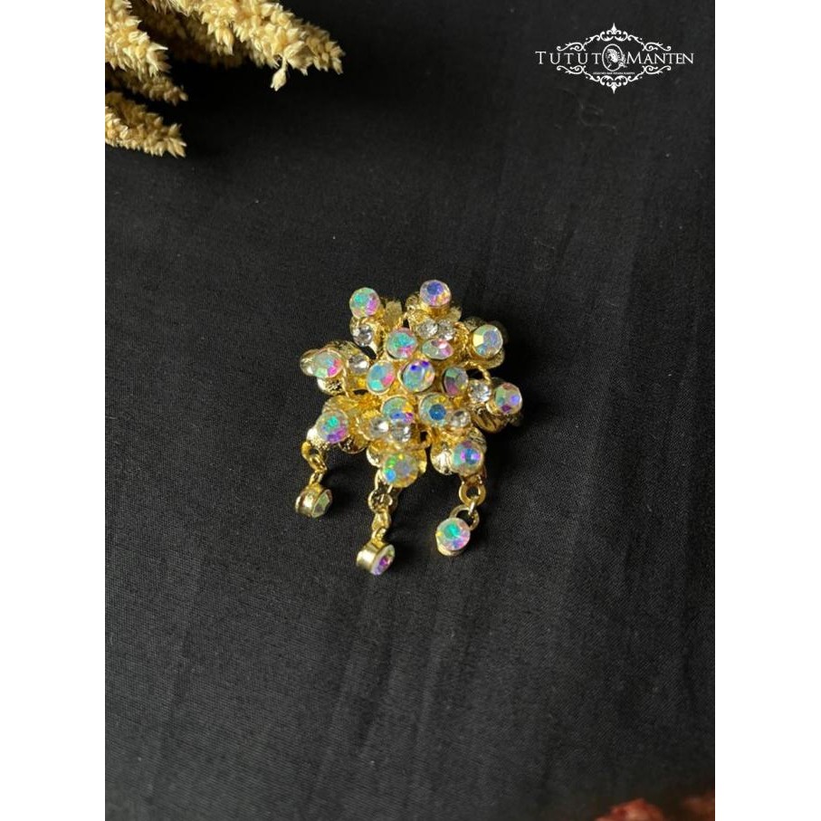 Terbaru Aksesoris Pengantin / Bros Blangkon / Bros Mini Batu Besar Fashion 2024