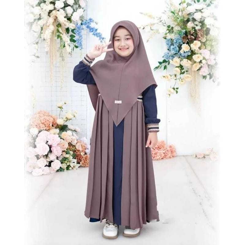 Gsmis Tanggung Dress Syari Lebaran Kids Murah Bj Muslim Kid Mewah Gsmis Ansk Modern Dres Muslimah An