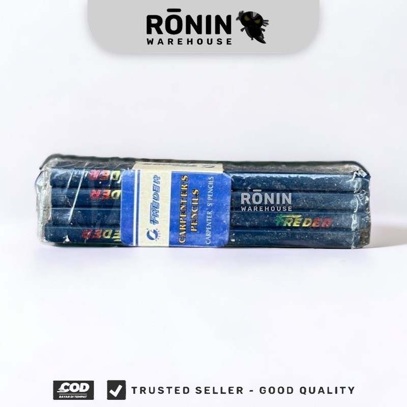 

[6 pcs] FREDER Pensil Tukang Kayu Bangunan Gesek Kertas