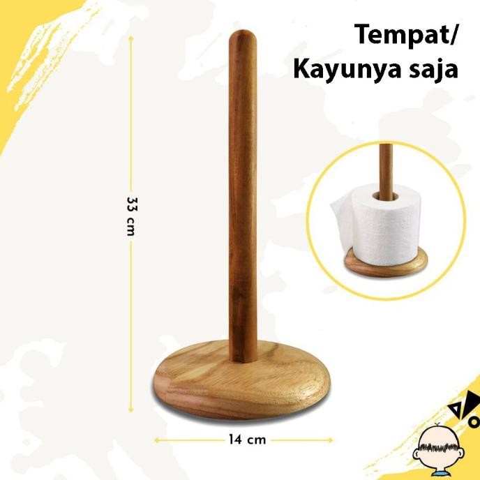 

Terbaru Tempat Kayu Tisu Roll Gulung Serbaguna Multifungsi Wood Tissue Holder