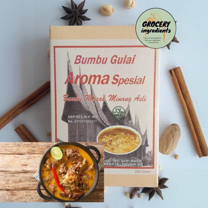 

Bumbu gulai aroma spesial 1kg / bumbu masak minang asli HT