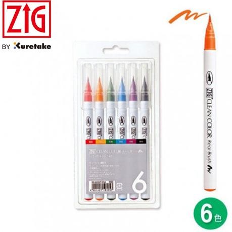 

Sale Zig Kuretake Clean Color Real Brush 6 Color Set (Rb-6000At/6Va)