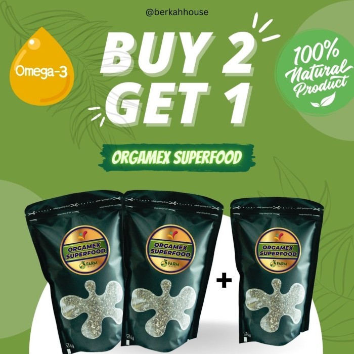 

Diskon Orgamex Superfood Biji-Bijian Organik