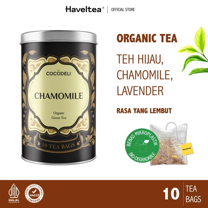 

Promo!! Chamomile Big Tin Cocodeli Organic Teh Hijau Chamomile Lavender