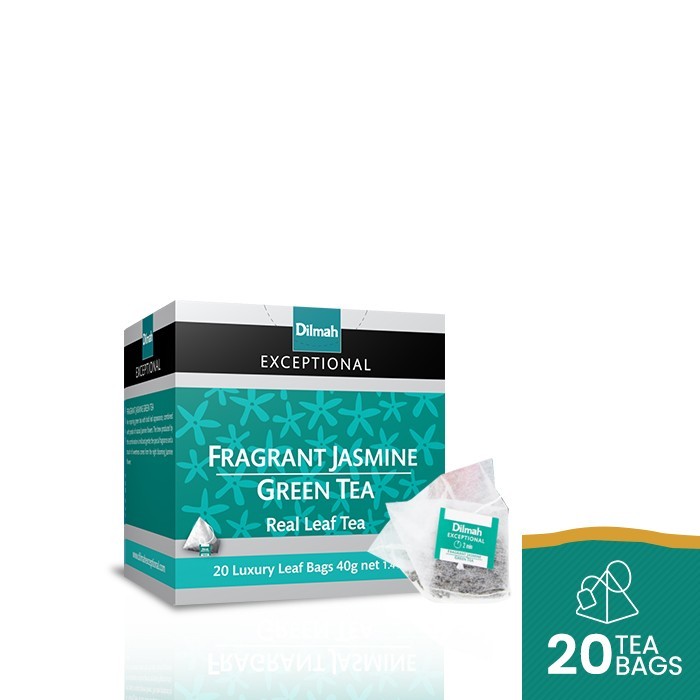 

Terlaris Dilmah Exceptional Tea Fragrant Jasmine Greentea