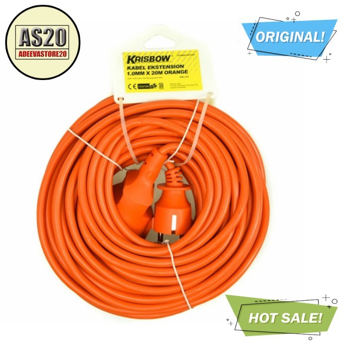 Kabel Ekstensi Krisbow Kabel Ekatension Colokan Listrik 20 Meter