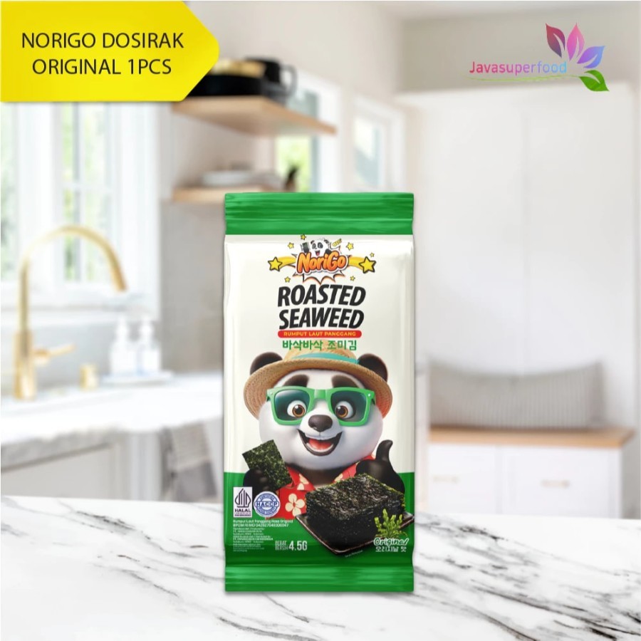 

Norigo Dosirak Rumput Laut Panggang Rasa Ori 4.5 Gram X 2 Pcs