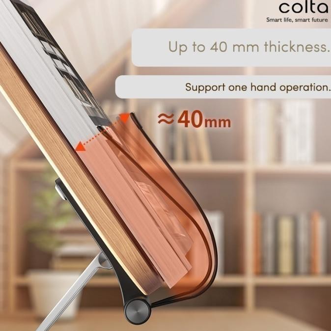 

Colta 360 Book Stand Dudukan Penjepit Sandaran Penyangga Tatakan Buku