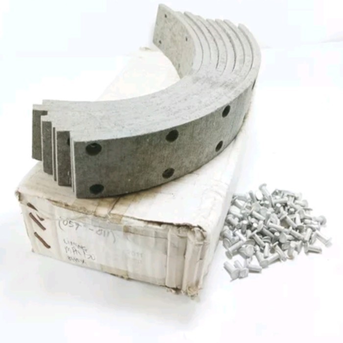 Brake Lining Set Kampas Rem Komplit Paku Keling Jeep CJ5 Mambo