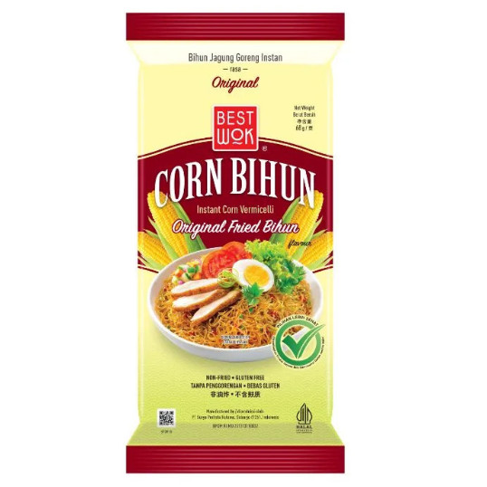 

Mie Best Wok Corn Bihun Original Asli