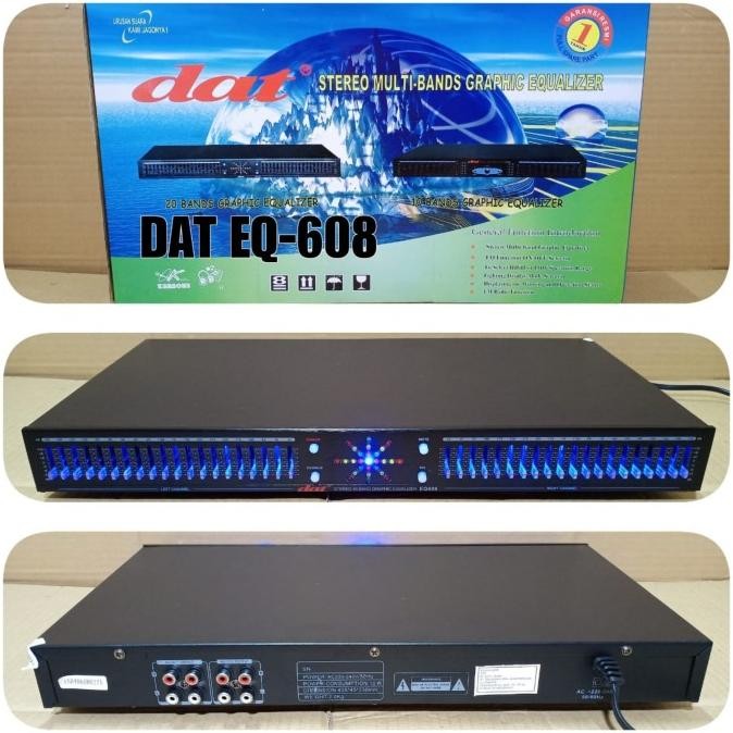 EQUALIZER SoundSystem DAT EQ 608 20 x 2 Band EQUALIZER DAT EQ 608