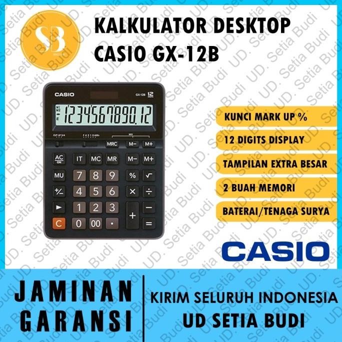 

TERMURAH - Kalkulator Desktop Casio GX-12B Asli dan bergaransi