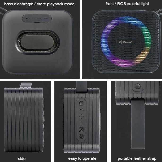 KISONLI Speaker S13 5.0 8W RGB Light Rhyme Garansi Resmi 1 thn