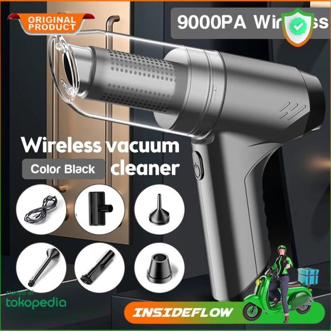 Pompa Vacuum Vakum Cleaner Mobil Vacum Keyboard Karpet Portable USB