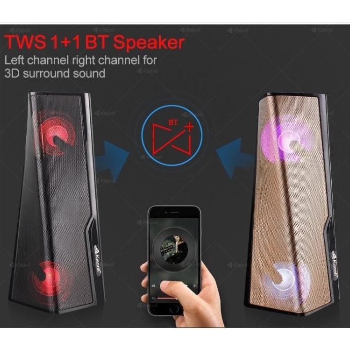 Speaker Kisonli Q8S Portable Wireless Aktif Hifi Surround Sound