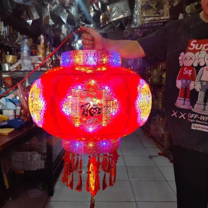 Lampion Imlek Lampu Putar LED 01 MS
