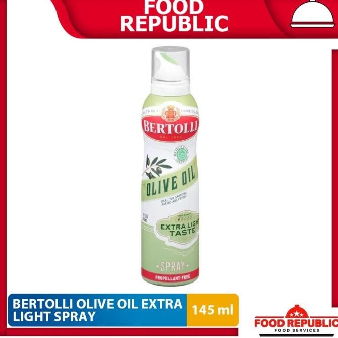 

Bertolli Extra Light Olive Oil Spray 145 Ml - Minyak Zaitun Halal Original Dan Terpercaya