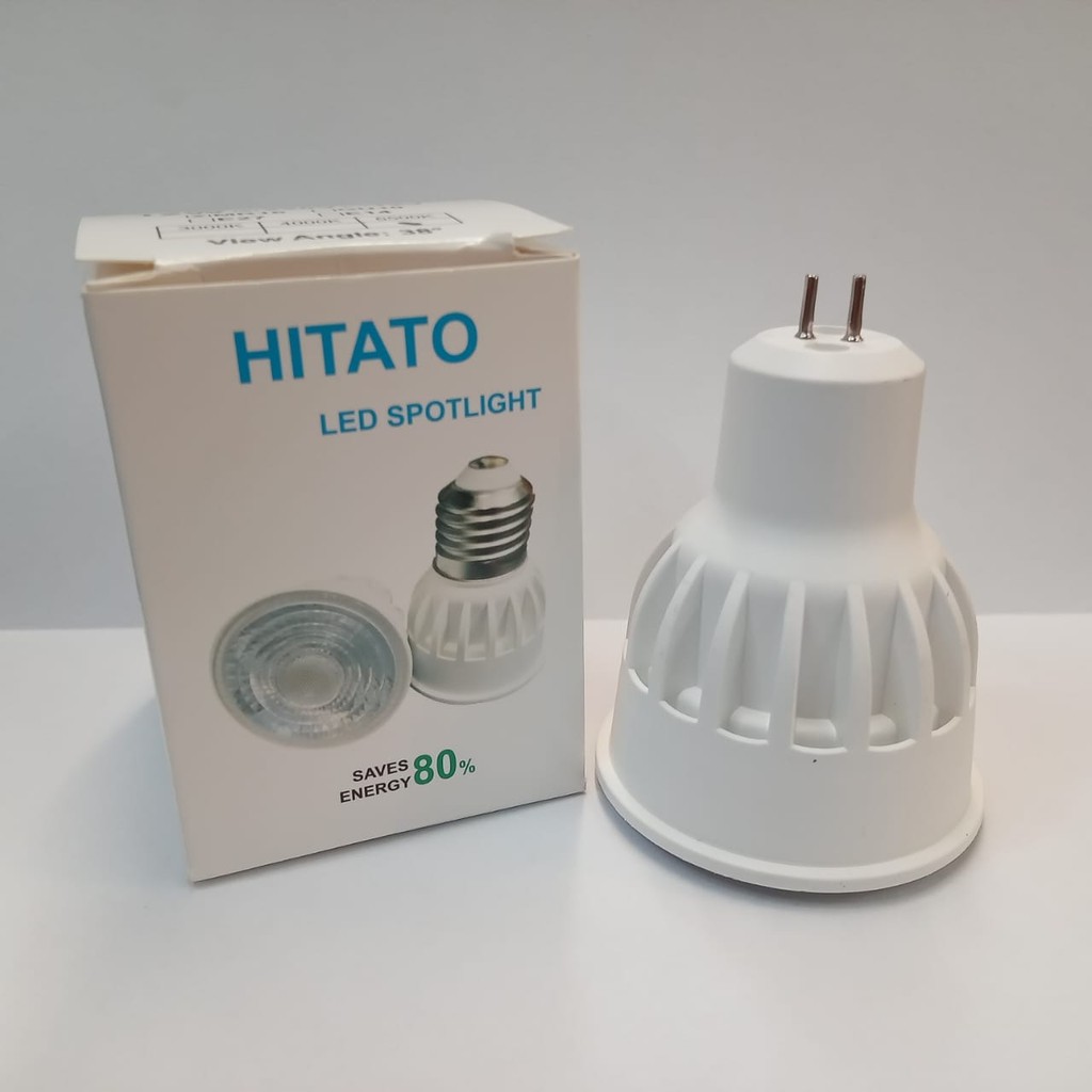 Lampu Bohlam Mr16 12 Watt 12W Spotlight Halogen LED MR 16 gu53 Tusuk 12watt 220v Hitato