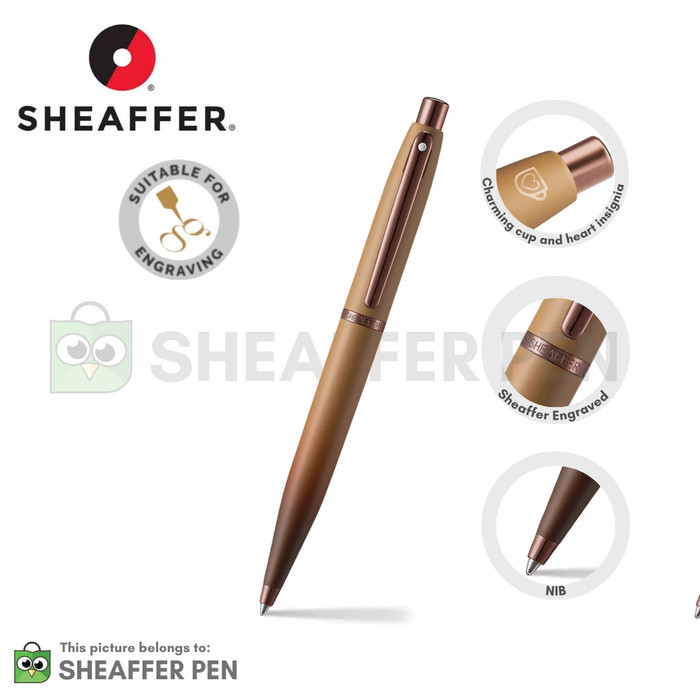 

Sheaffer VFM Coffee Edition Matt Brown with Regal Brown PVD Trims Ballpoint Pen