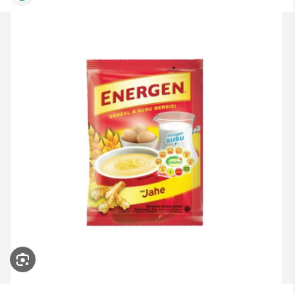 

Energen Jahe Pouch Isi 10 Original 100%