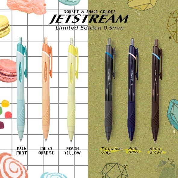 

TERBARU Standard Ballpoint Uni Jetstream Pen Limited Color - 0.5 mm BISA GRAB!