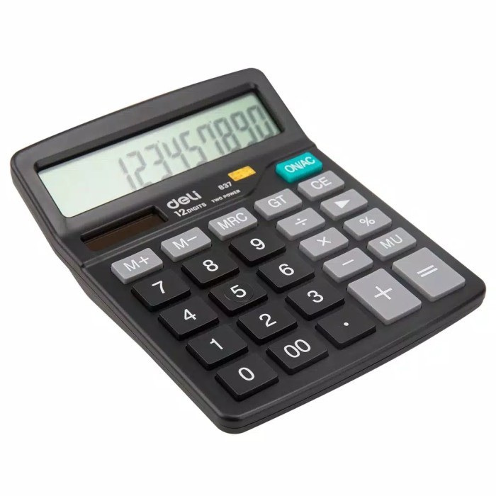 

TERBARU Deli Electronic Calculator 837 two power PROMO!
