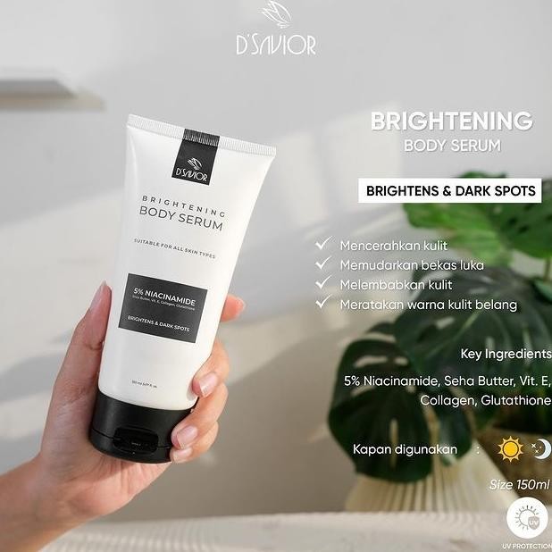 D'SAVIOR DSAVIOR D SAVIOR BODY WHITENING SERUM PENCERAH TUBUH H24S