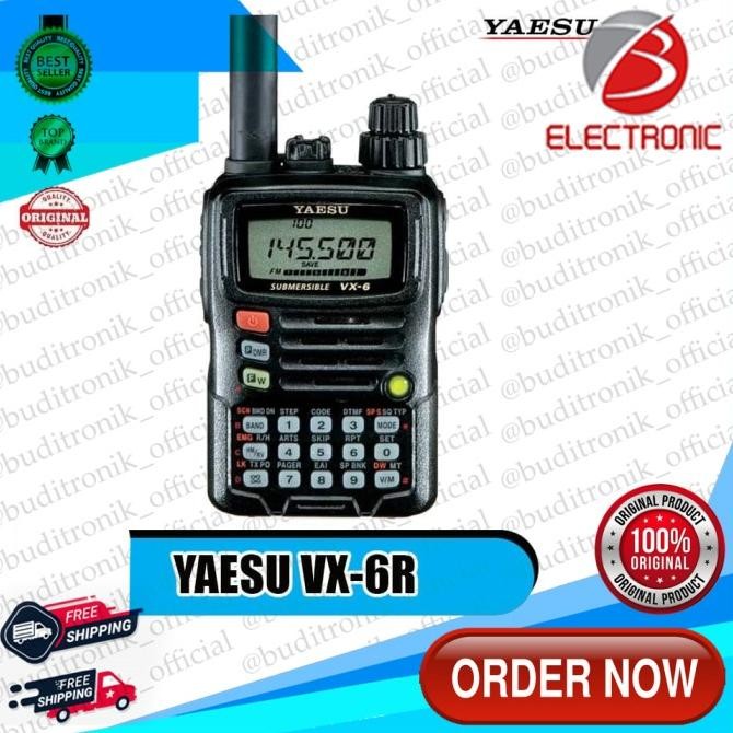 Radio Ht Handy Talky  Yaesu Vx 6R  All Band Waterfroop