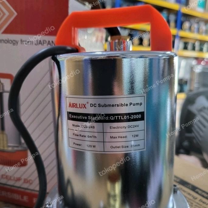 Pompa Celup Stainless Airlux DC 24 Volt [terbaik]