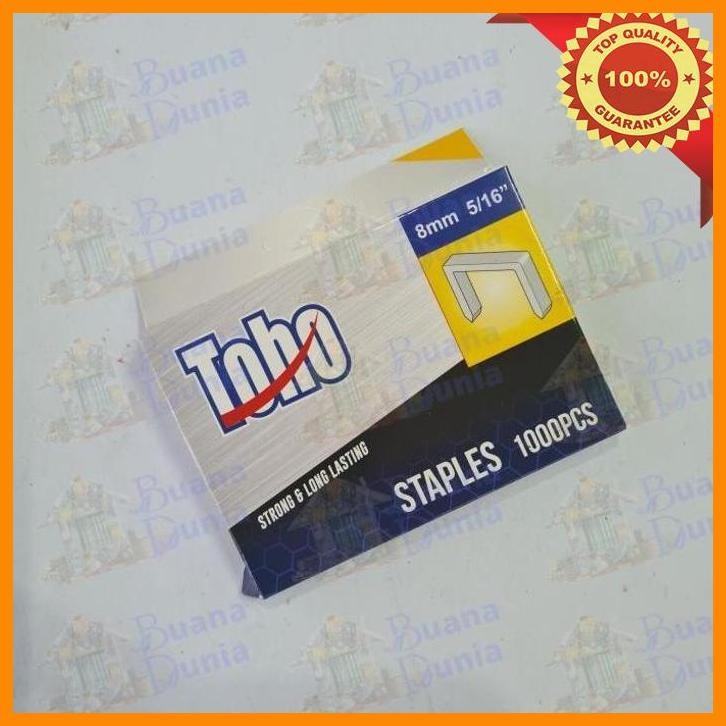 

(BUAN) ISI STAPLES TEMBAK TOHO 8MM | REFILL STAPLE GUN TACKER | AIR STAPLER