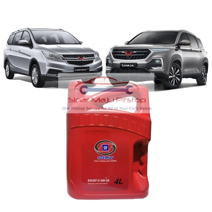 Pelumas Oli Mesin Mobil Sgmw Asli 5W-30 Sn Wuling Almaz & Cortez Turbo