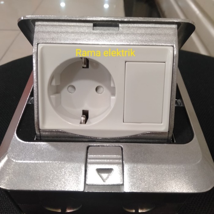 Jual Stop Kontak Lantai Panasonic + Outlet Duplex Du 5919Jtk-1