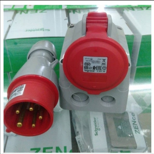 Jual Stop Kontak Legrand 5Pin 5 Kaki 5 Pin 16A 16 Ampere Surface Mounting