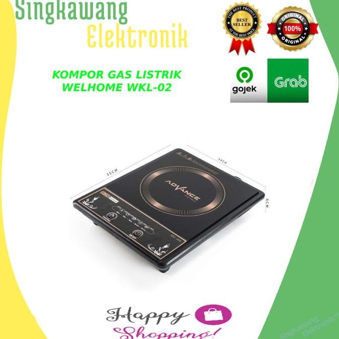 KOMPOR GAS LISTRIK WELHOME WKL-02