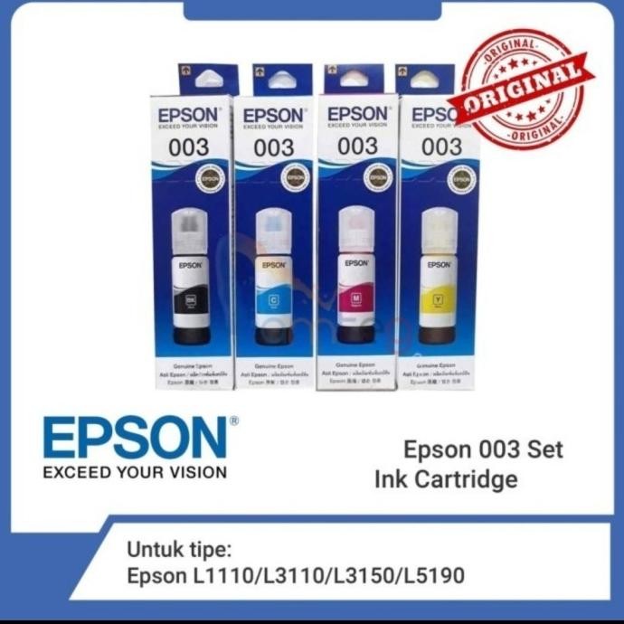 Tinta Epson 003 Original 1 Set L3210