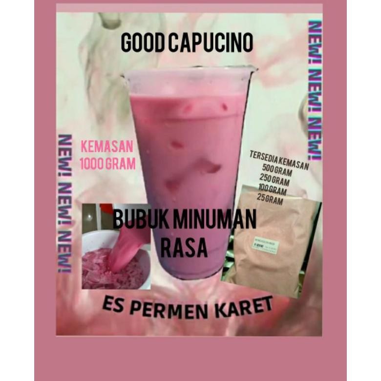 

Lm - Bubuk Minuman es Permen Karet Powder Drink Bubble Gum Pink Serbuk Kekinian Kemasan 1000 Gram