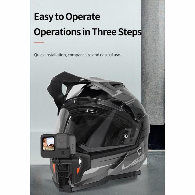 

Telesin The Newest Motorcycle Helmet Strap Mount For Gopro Action Cam Terlaris