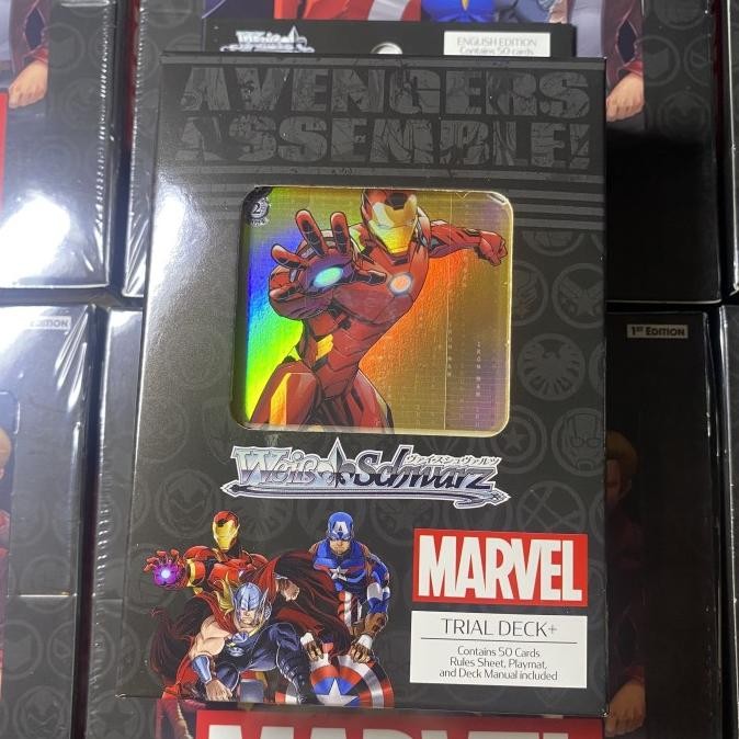 WSE Marvel Avengers Trial Deck + English 1st Edition Kartu TCG Weiss Schwarz