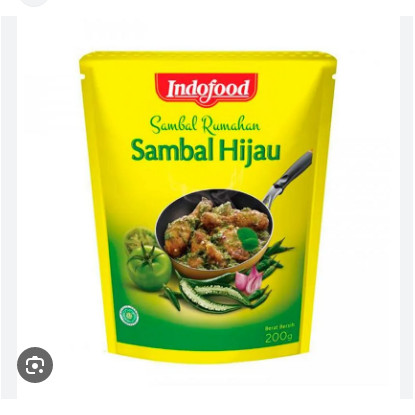 

Bumbu Indofood Sambal Sambal Hijau Original 100%