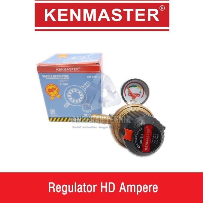 Regulator Gas KENMASTER KM 919 Kepala Gas Regulator Dengan Amper