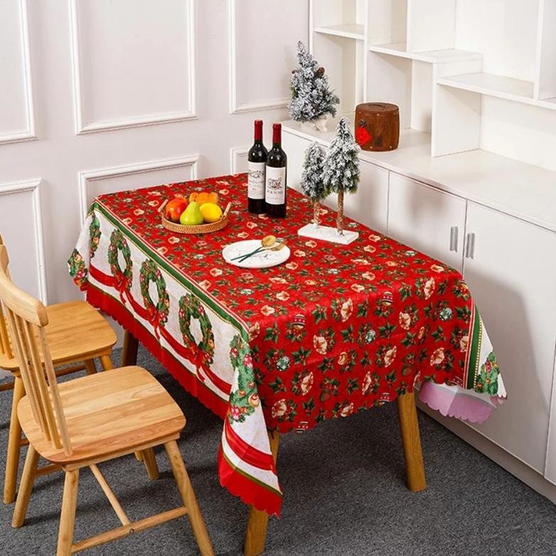 Taplak Meja Natal / Christmas Tablecloth / Taplak Meja Makan Natal/ Dekorasi Natal