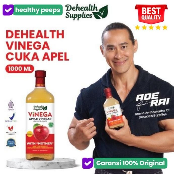 

Dehealth supplies finega apple cider vinegar cuka apel vinega organik [terbaik]
