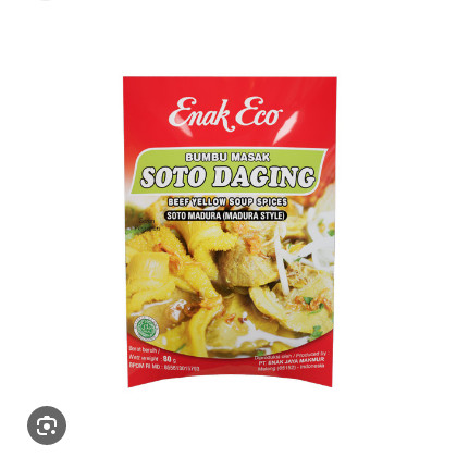 

Bumbu Enak Eco Soto Daging Original 100%