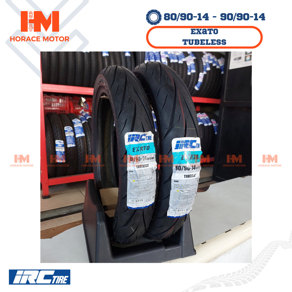 HRC Paket IRC EXATO NR 83 80/90-14 Dan 90/90-14 Ring 14 80/90 Dan 90/90 Tubeles Tubles